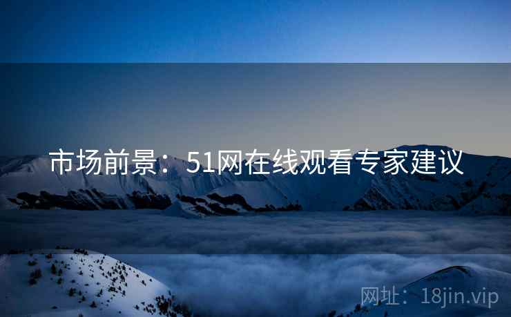 市场前景：51网在线观看专家建议