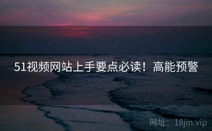 51视频网站上手要点必读！高能预警
