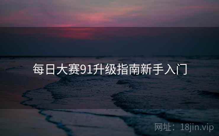 每日大赛91升级指南新手入门